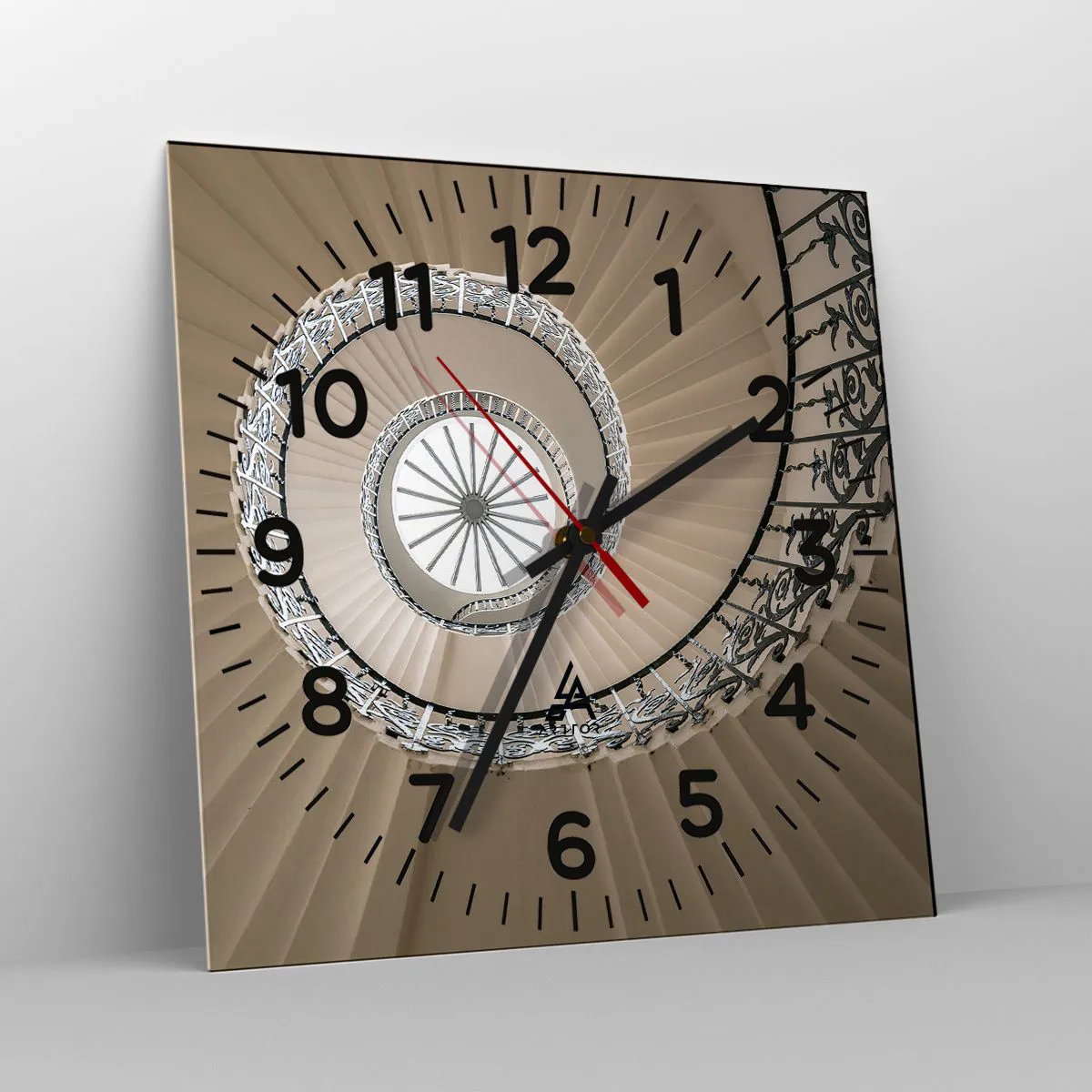 Ceas de perete - Ceas pe sticlă - În interiorul cochiliei - 30x30 cm