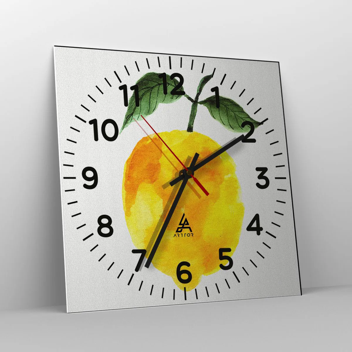 Ceas de perete - Ceas pe sticlă - Cum să simțiți gustul soarelui - 30x30 cm