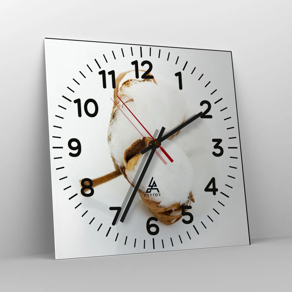 Zegar ścienny - Miękka z natury - 30x30 cm