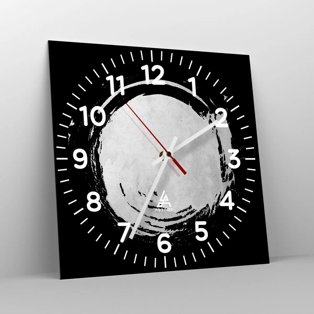 Ceas de perete - Ceas pe sticlă - O ieșire bună - 30x30 cm