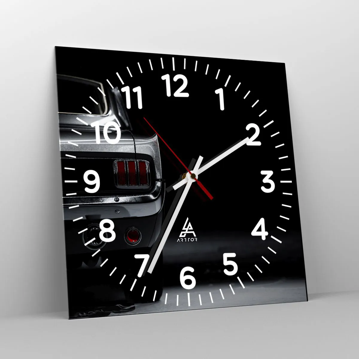 Orologio da parete - Orologio in Vetro - Il fascino del classico - 30x30 cm