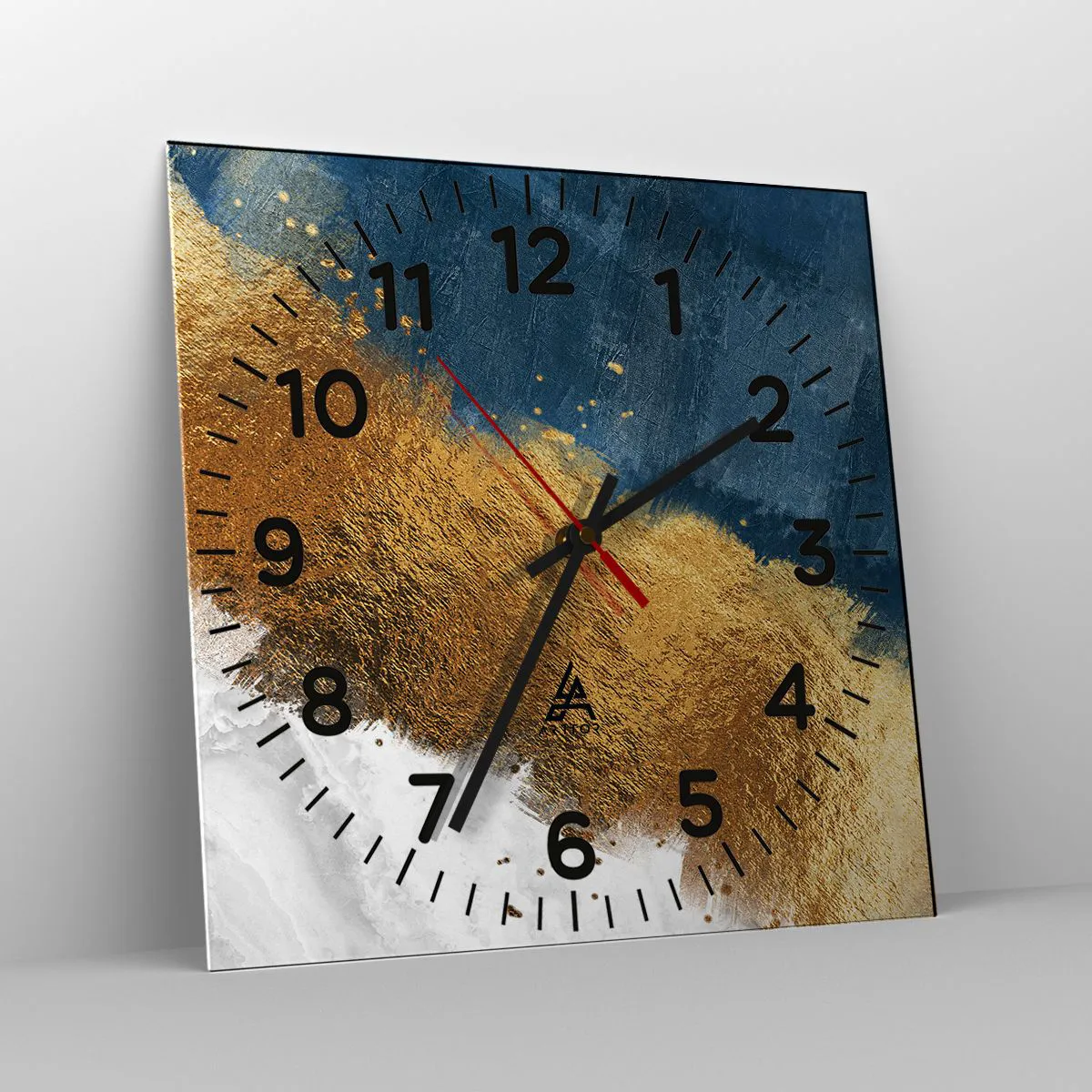 Wanduhr - Glasuhr - Farben des Sommers - 30x30 cm