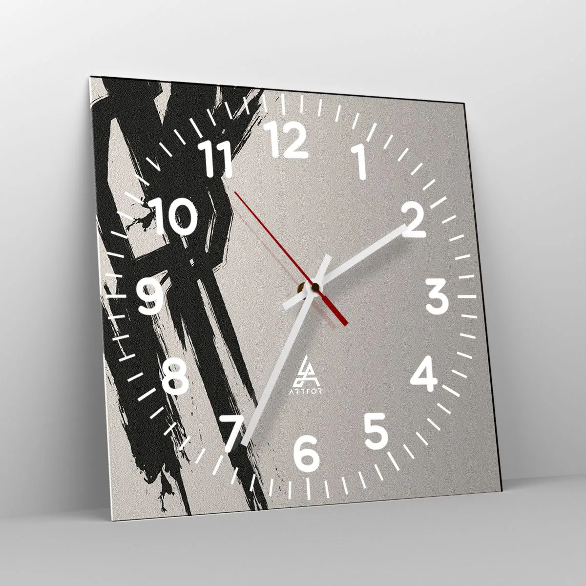 Wanduhr - Glasuhr - Unaufhaltsamer Trieb - 30x30 cm