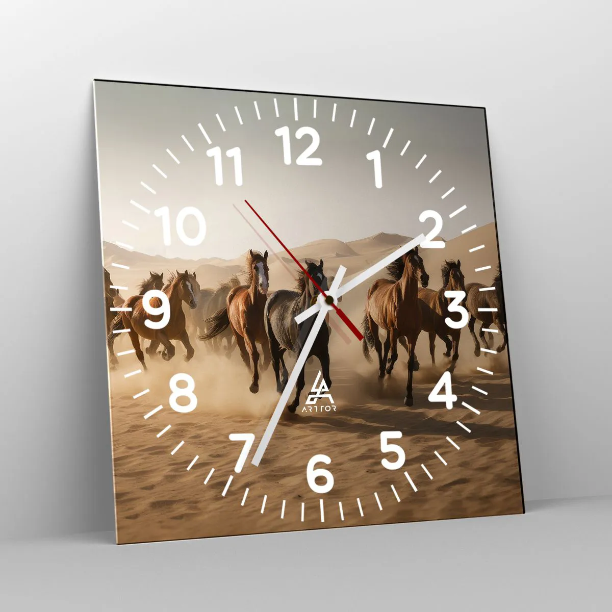 Wanduhr - Glasuhr - Frei wie der Wind - 30x30 cm