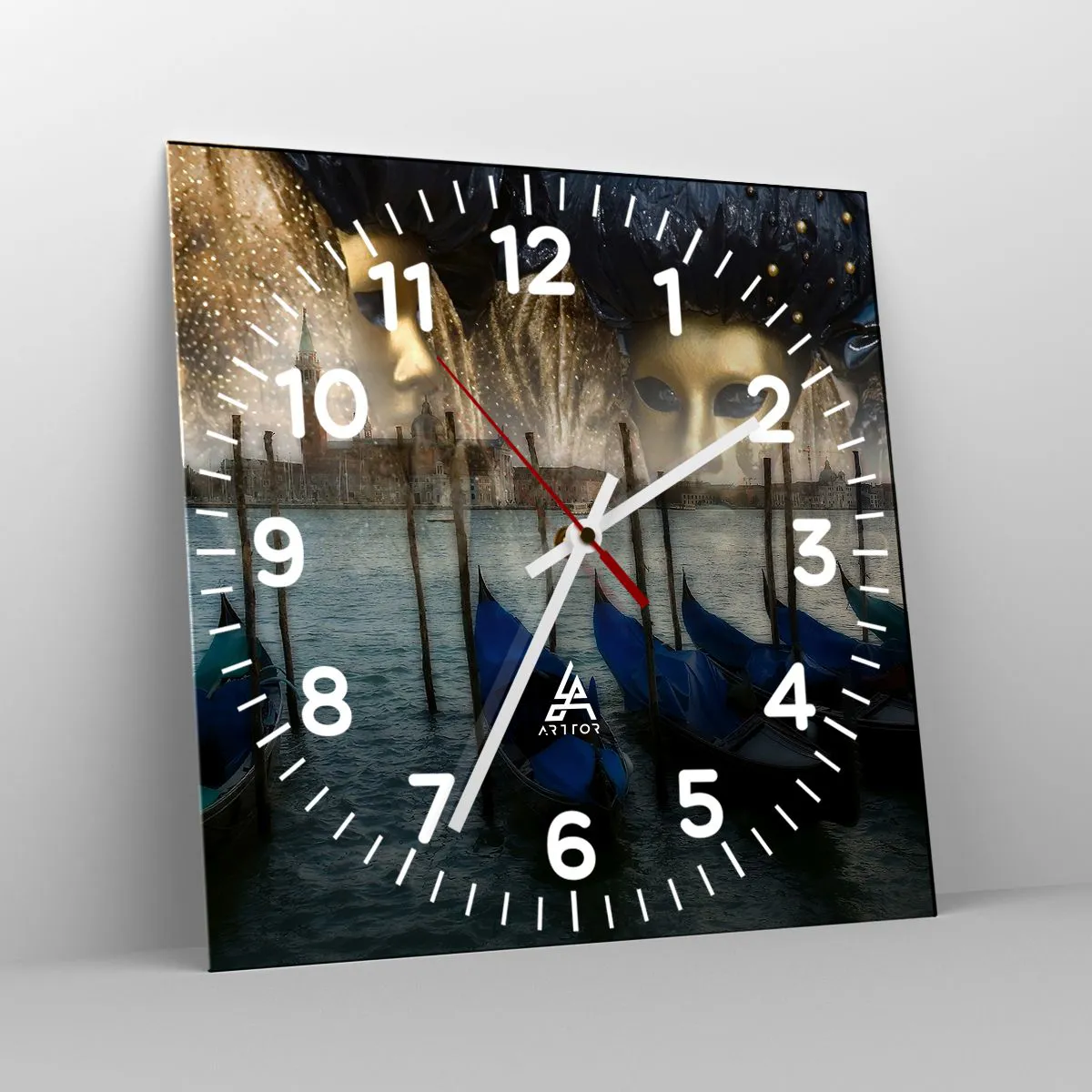 Nástěnné hodiny - Je čas začít karneval - 40x40 cm