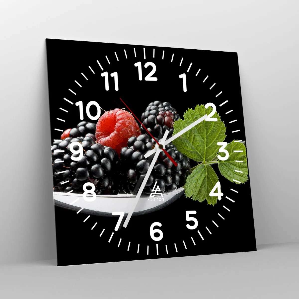 Wandklok - Klok - De smaak van versheid - 40x40 cm