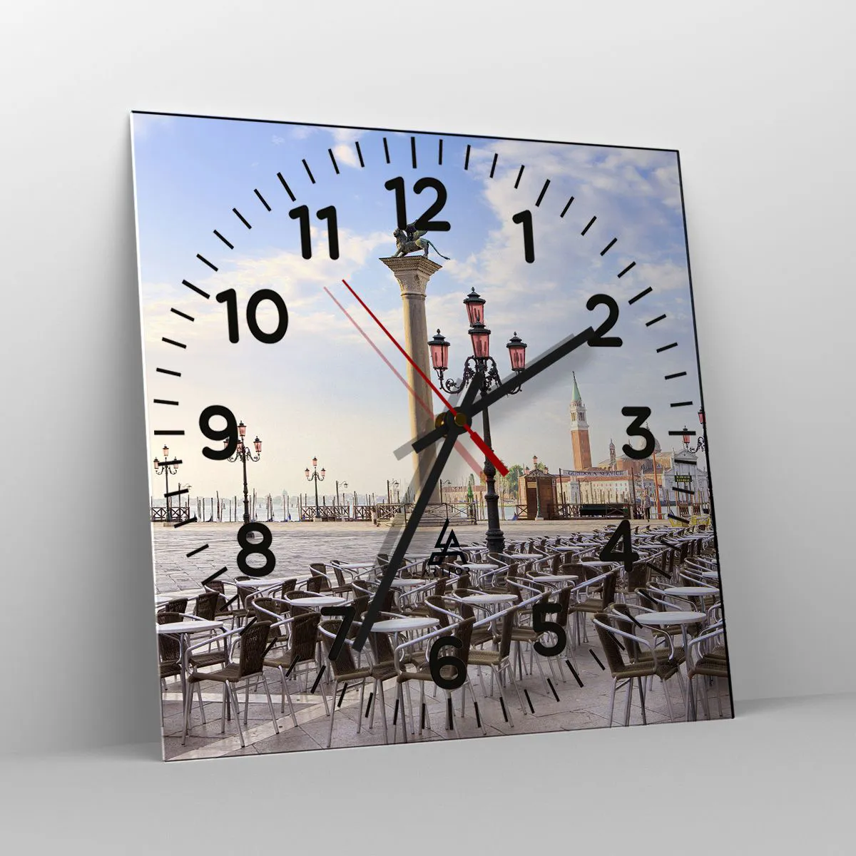 Reloj de pared - Reloj de vidrio - Vamos, todo está listo - 40x40 cm