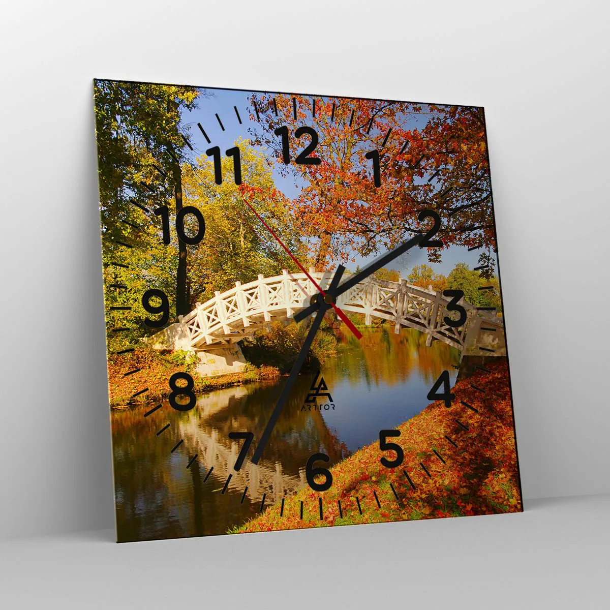 Vægur, Uret - På den hvide bro af suk - 40x40 cm