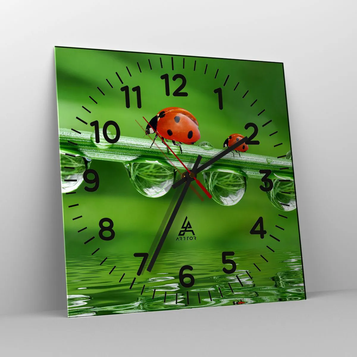 Zegar ścienny - W drodze całe lato - 40x40 cm