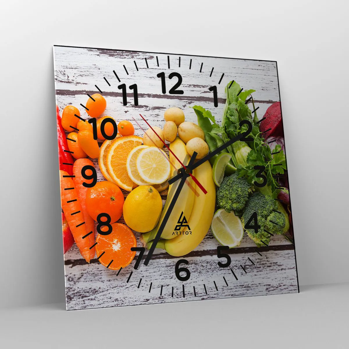 Ceas de perete - Ceas pe sticlă - Nu este de ajuns? - 40x40 cm