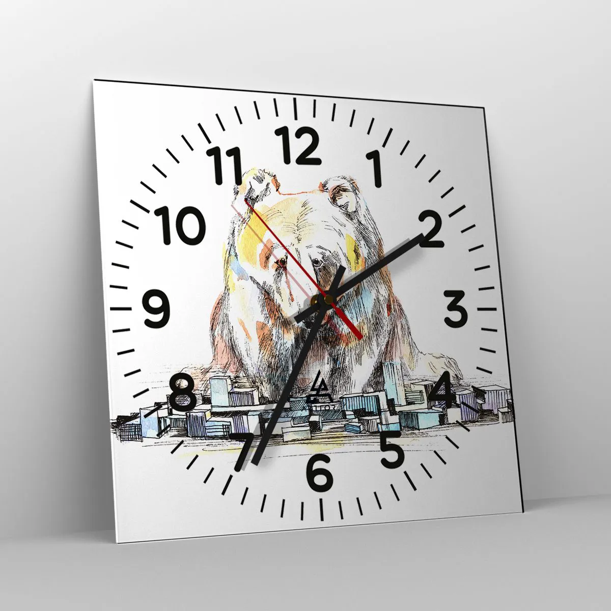 Zegar ścienny - Jak można tak żyć? - 40x40 cm