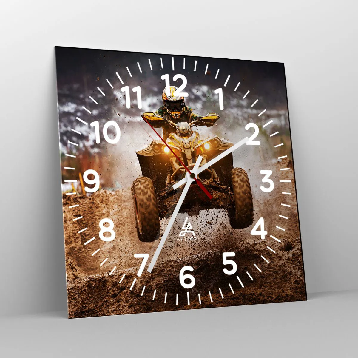 Wandklok - Klok - No risk no fun - 40x40 cm