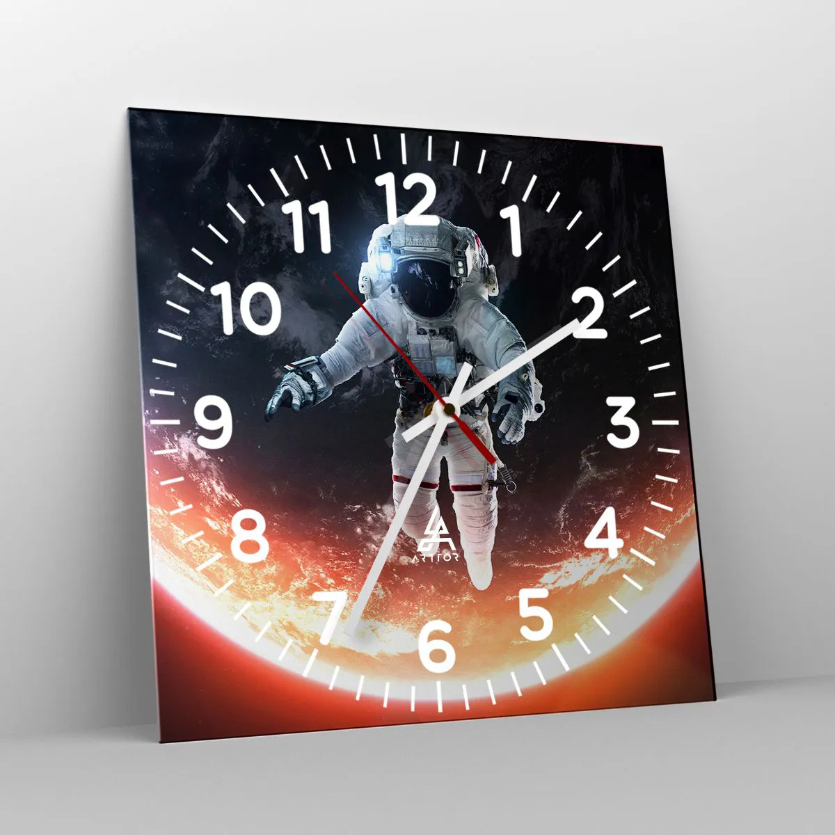 Vægur, Uret - Må jeg blive lidt længere? - 40x40 cm