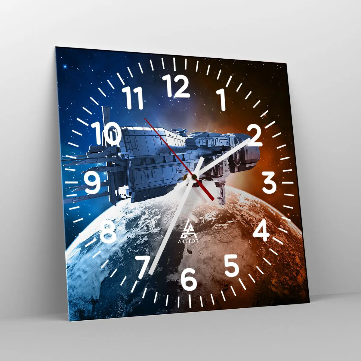 Falióra, Óra - Óvatos megfigyelő - 40x40 cm