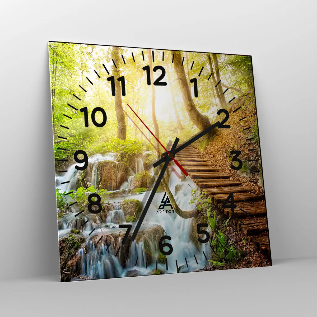 Zegar ścienny - Upragniony chłód - 40x40 cm