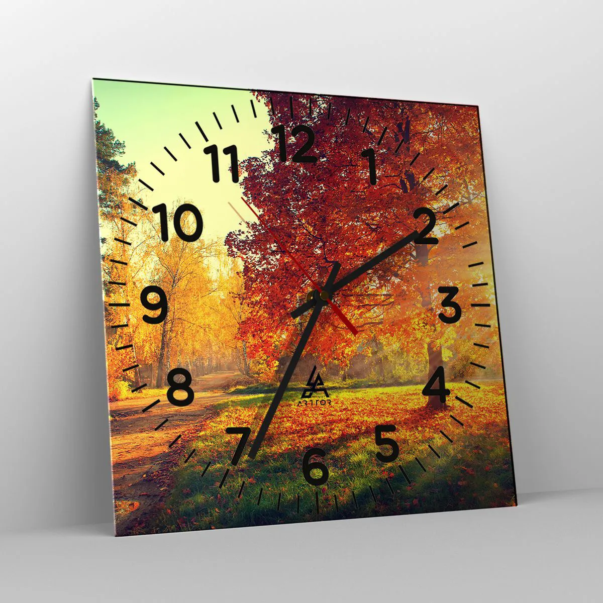 Falióra, Óra - A vörös gyönyörű - 40x40 cm