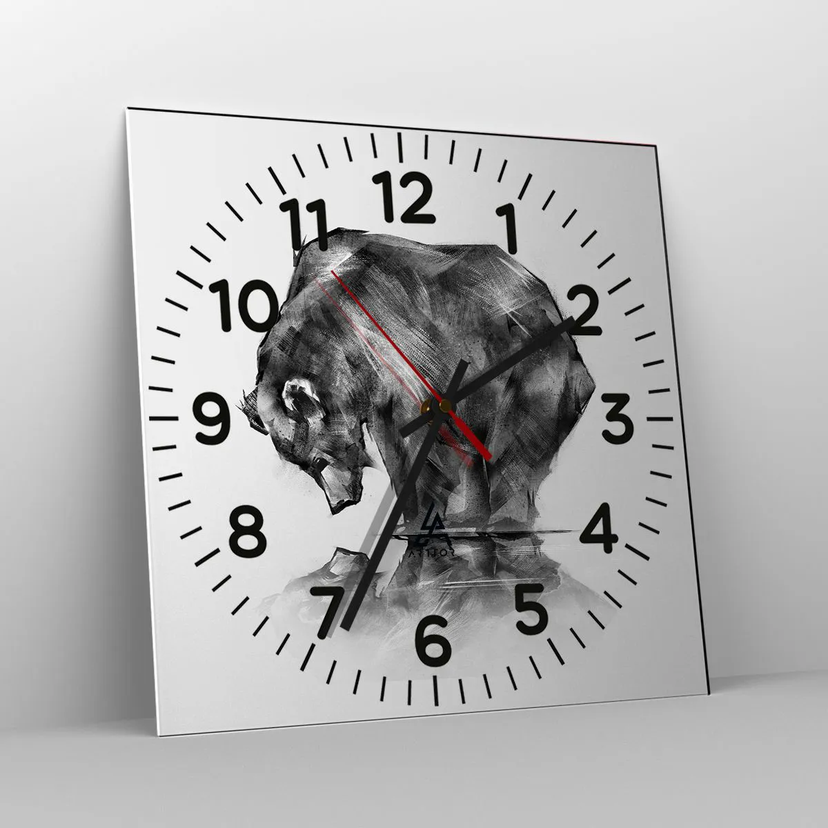 Wanduhr - Glasuhr - Schön, jemanden in der Nähe zu sehen - 40x40 cm