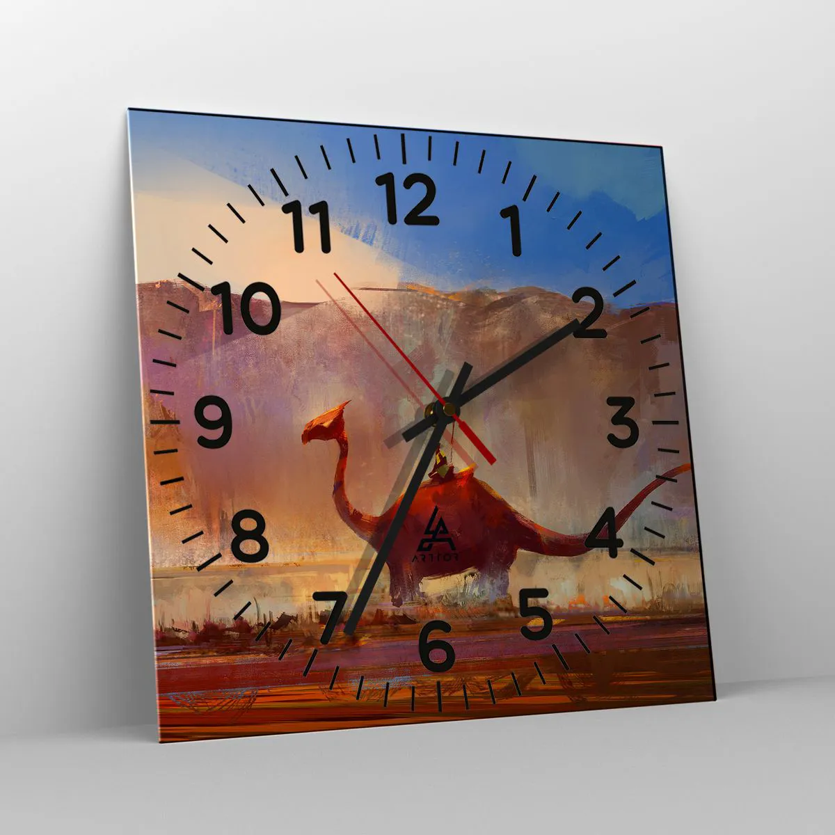 Relógio de parede - Relógio em vidro - Se não estivessem extintos - 40x40 cm