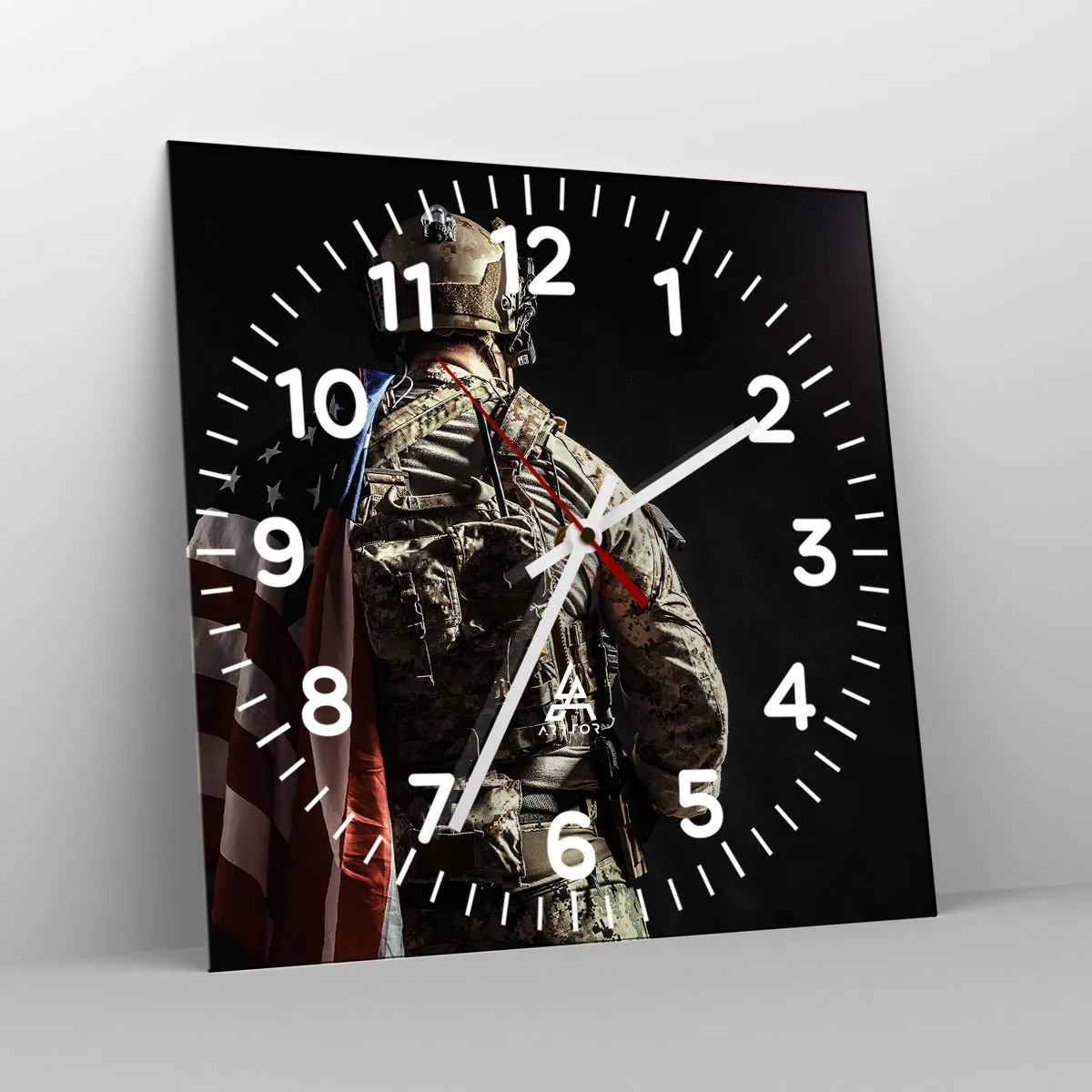 Ceas de perete - Ceas pe sticlă - D-aia - 40x40 cm