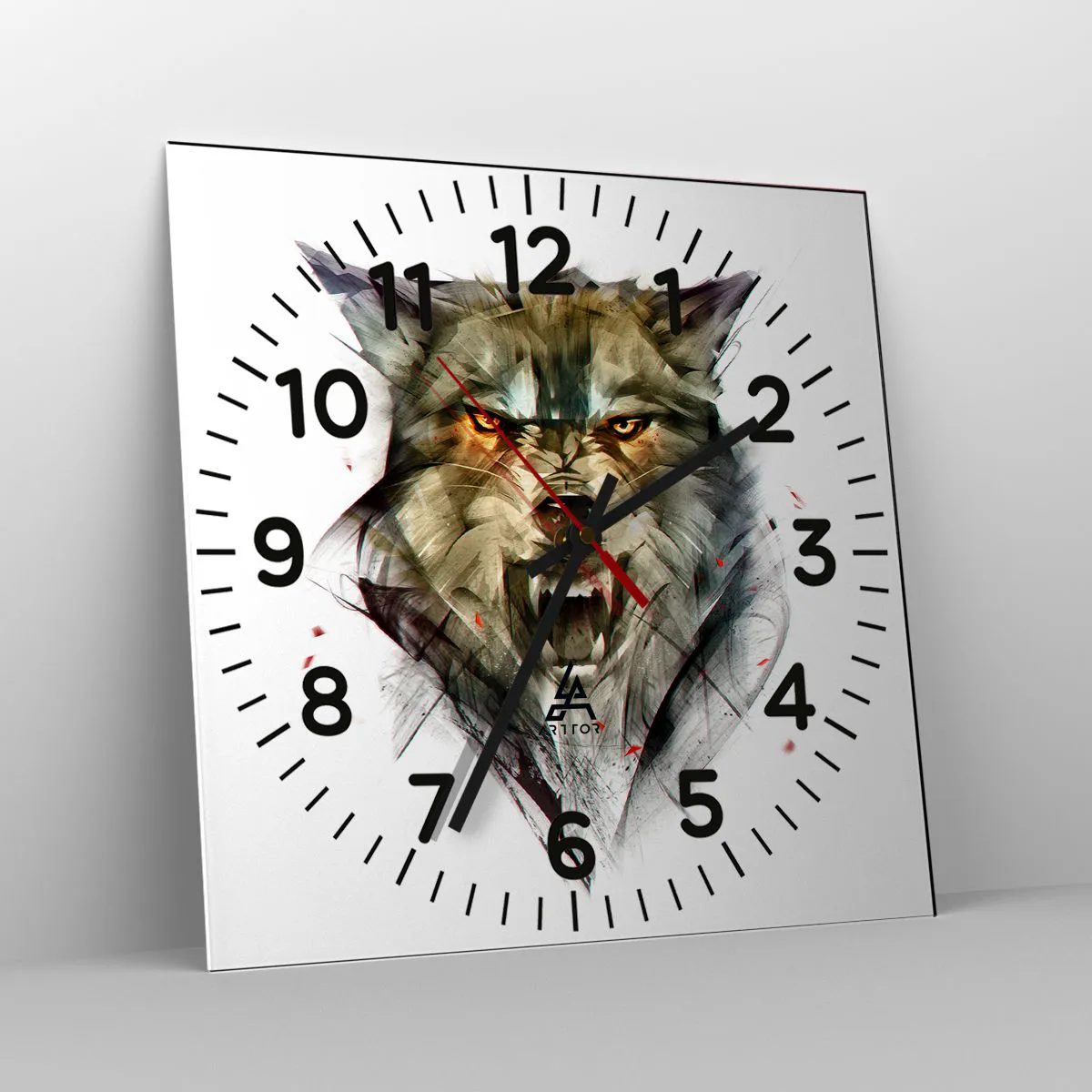 Relógio de parede - Relógio em vidro - Nem um passo! - 40x40 cm