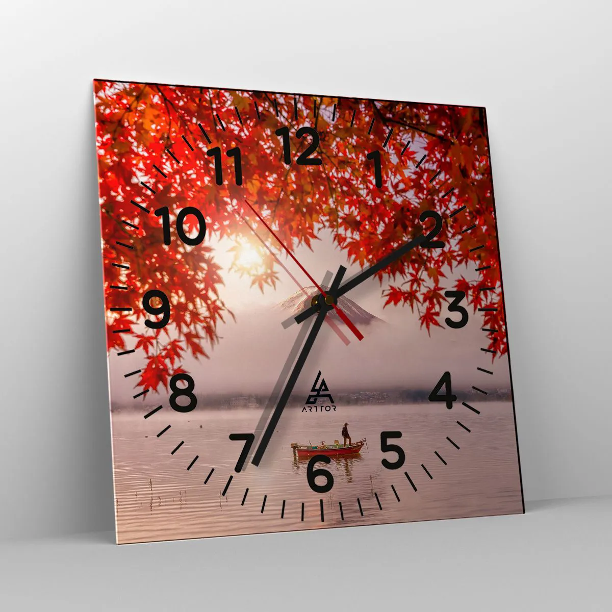 Wanduhr - Glasuhr - Im japanischen Klima - 40x40 cm