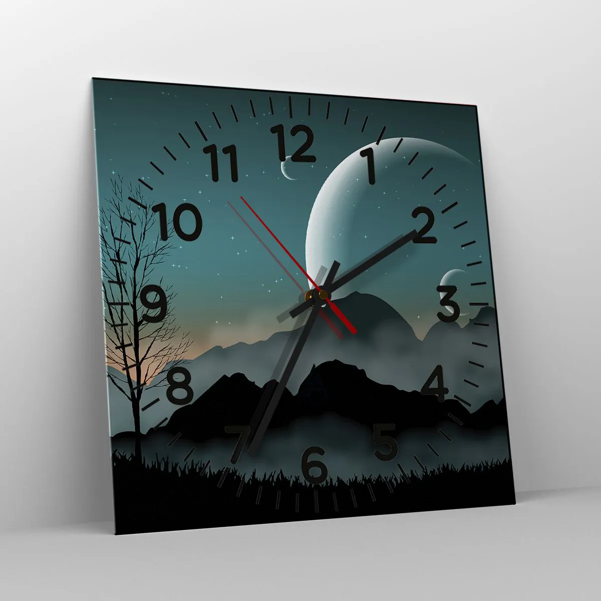 Horloge murale - Pendule murale - Carnaval de la nuit étoilée - 40x40 cm