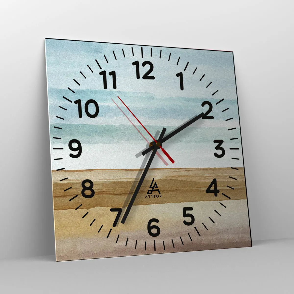 Reloj de pared - Reloj de vidrio - Serenidad - 40x40 cm