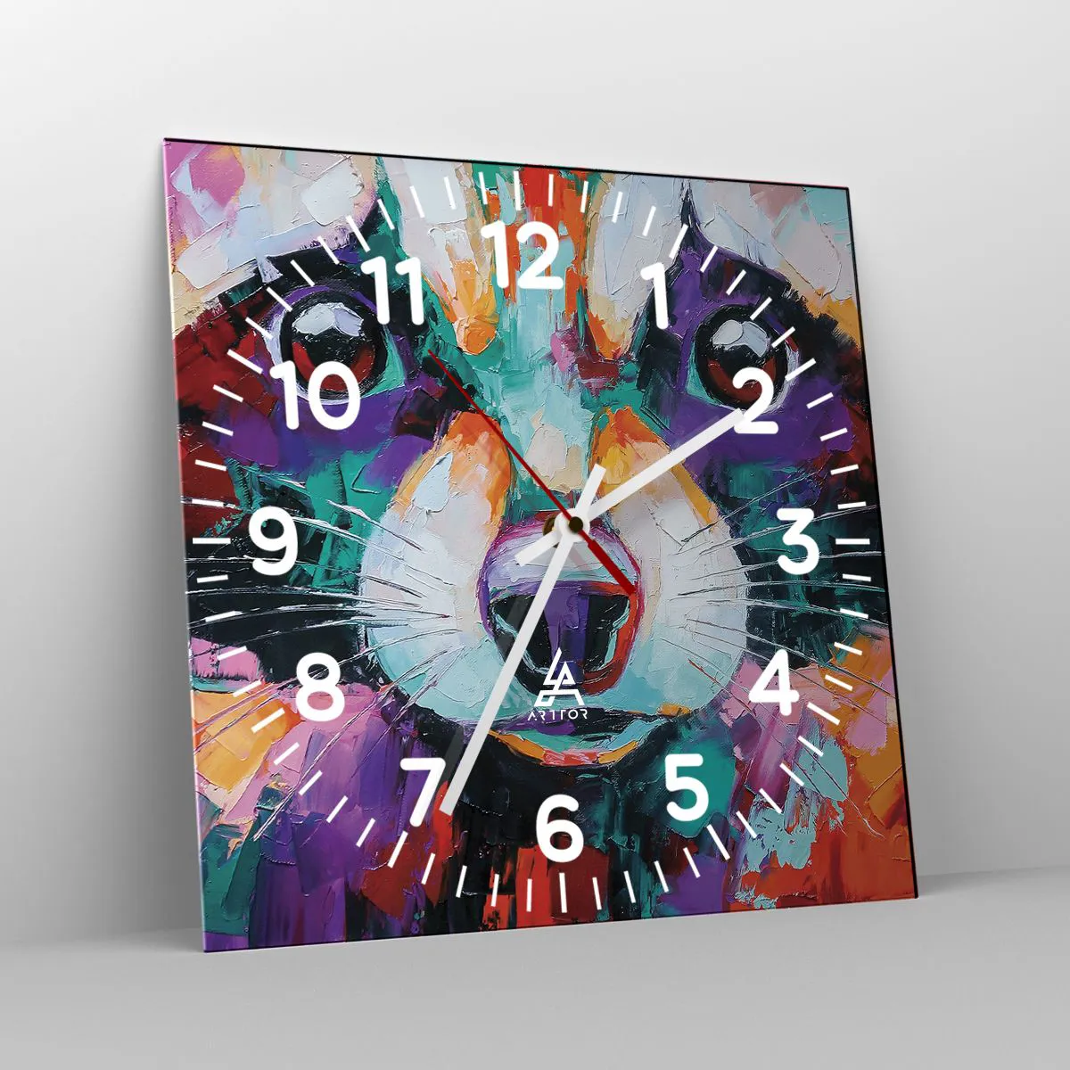 Orologio da parete - Orologio in Vetro - Solo buone emozioni - 40x40 cm