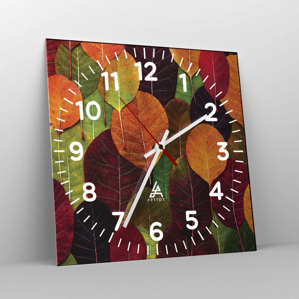Zegar ścienny - Jesienna mozaika - 40x40 cm