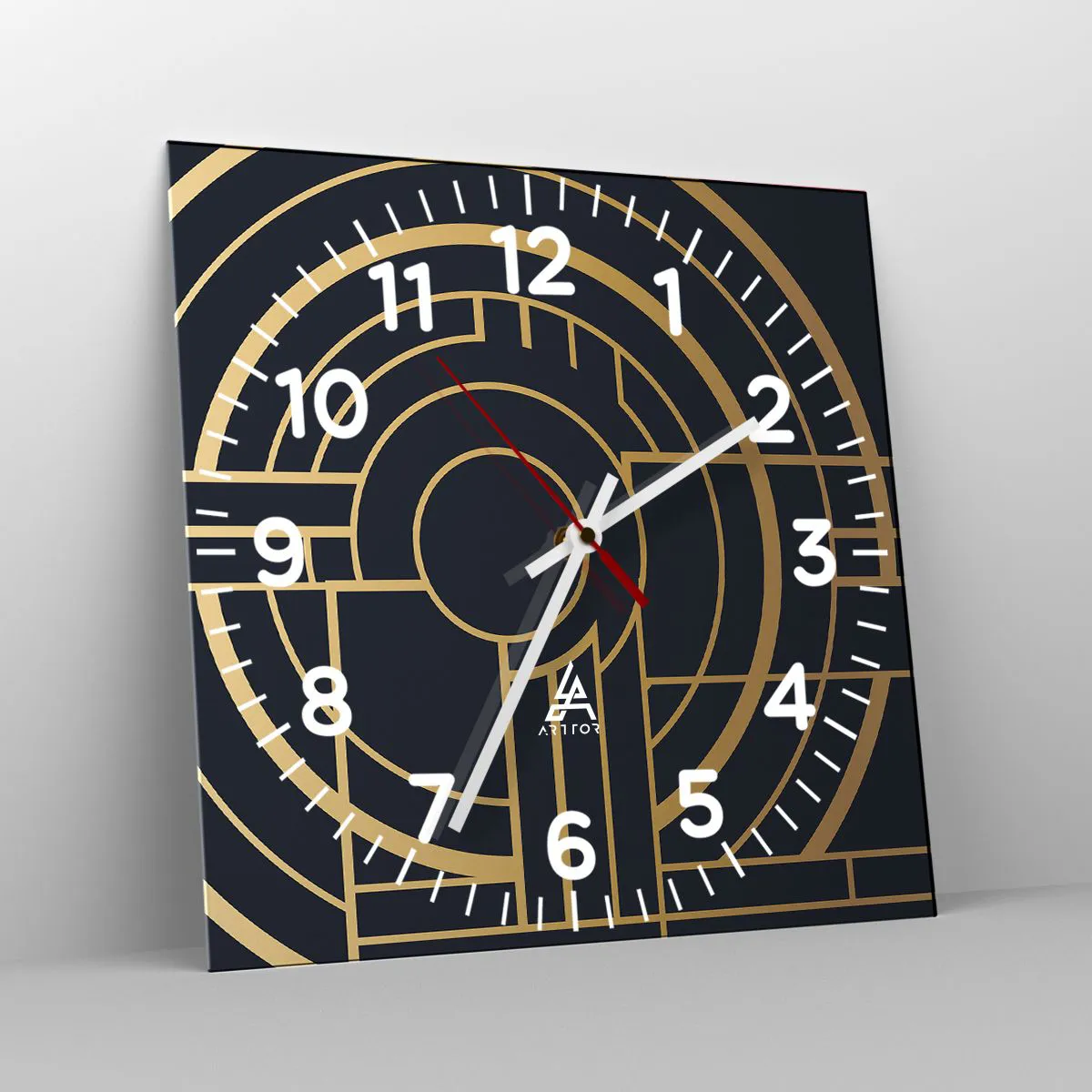 Ceas de perete - Ceas pe sticlă - Întoarcerea lucrurilor - 40x40 cm