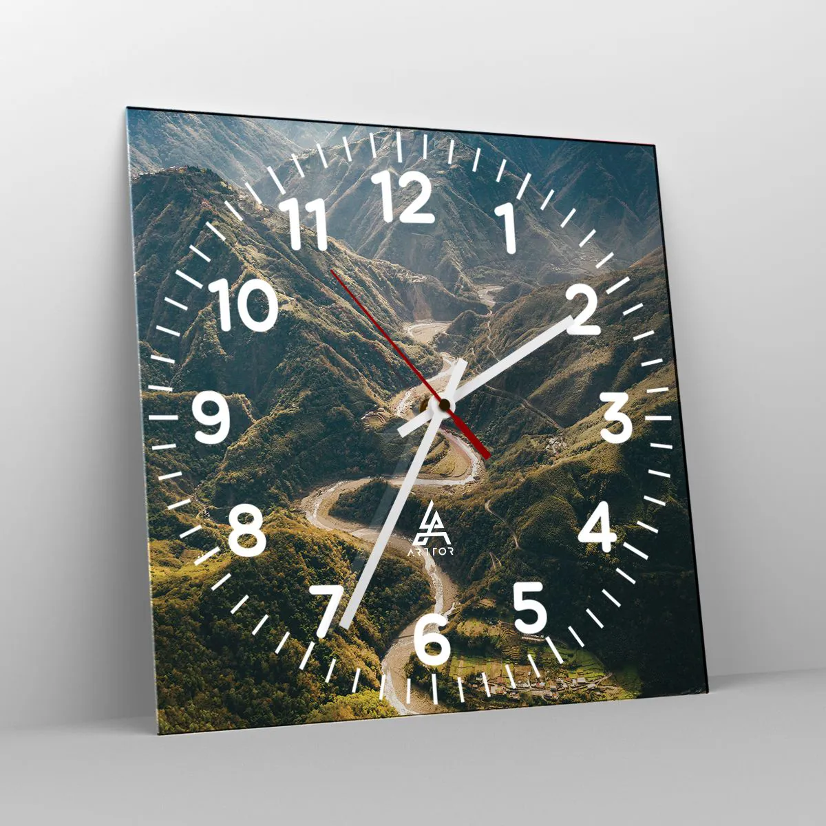 Zegar ścienny - Prosto z serca gór - 40x40 cm