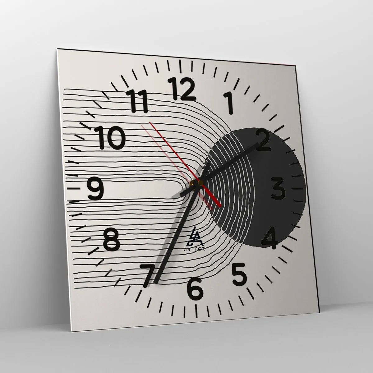 Zegar ścienny - Drżenie i pewność - 40x40 cm