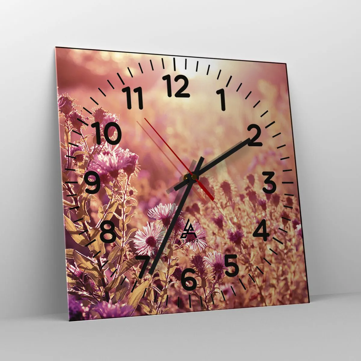 Relógio de parede - Relógio em vidro - Antes do verão acabar - 40x40 cm