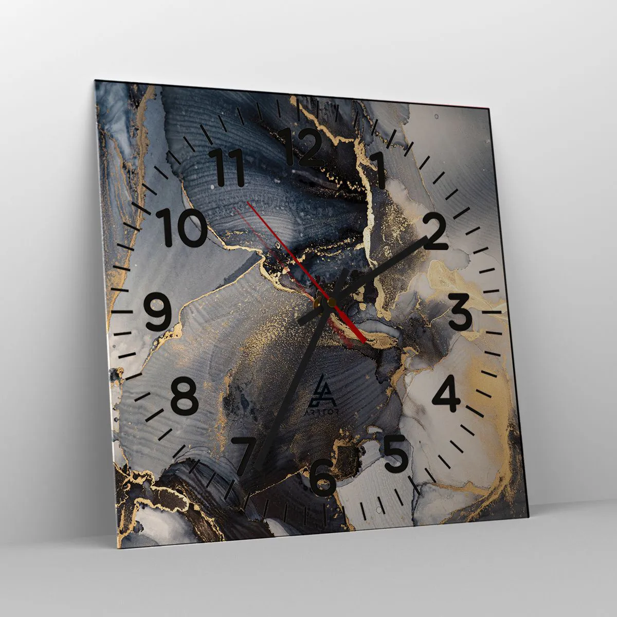 Relógio de parede - Relógio em vidro - A vida da pedra - 40x40 cm