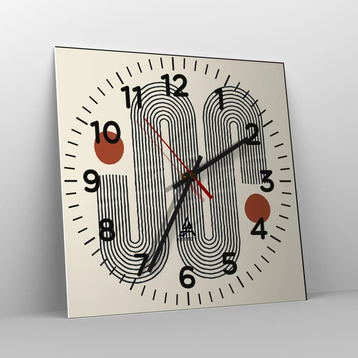 Wanduhr - Glasuhr - Vom Anfang bis zum Ende - 40x40 cm