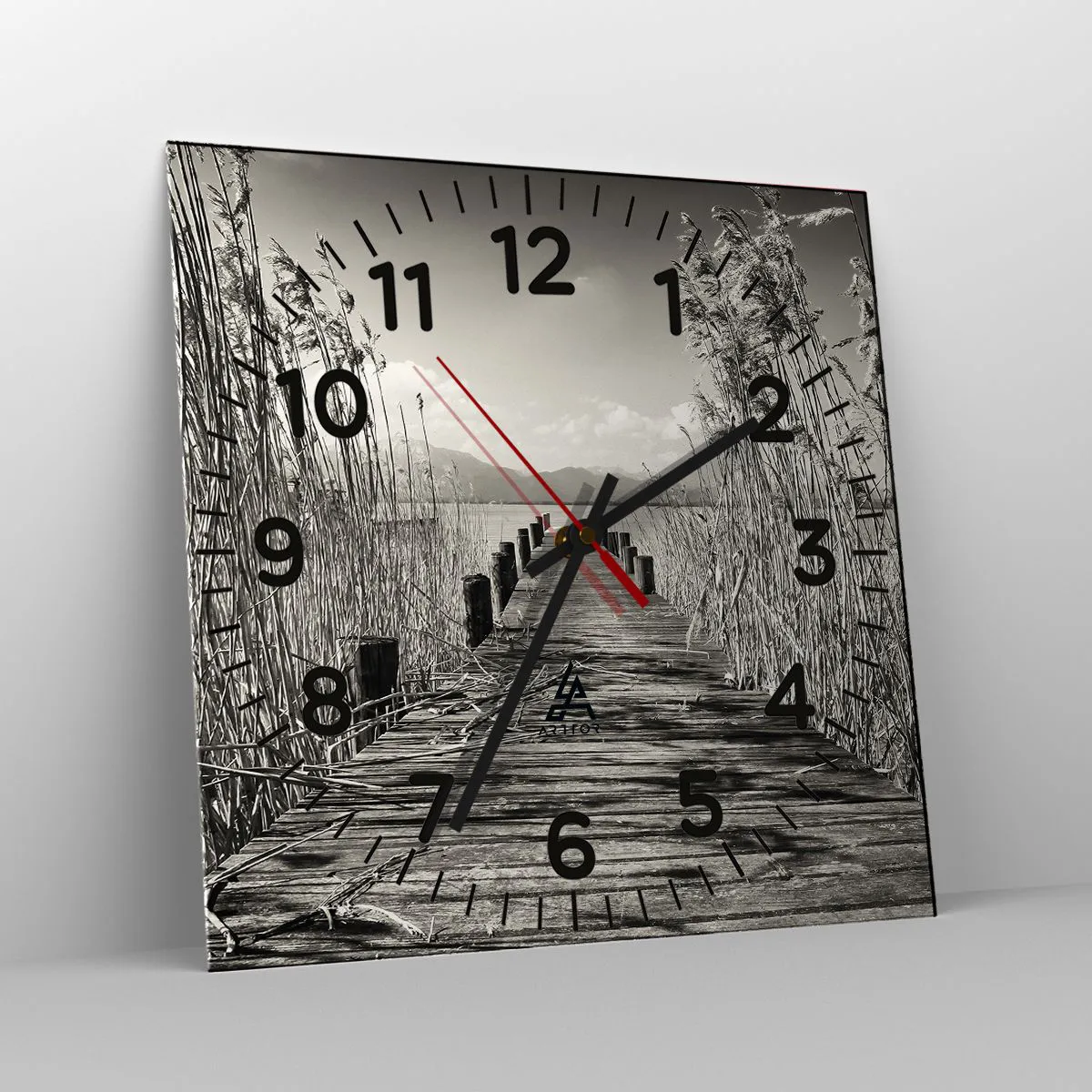 Ceas de perete - Ceas pe sticlă - În intimitatea ierburilor - 40x40 cm