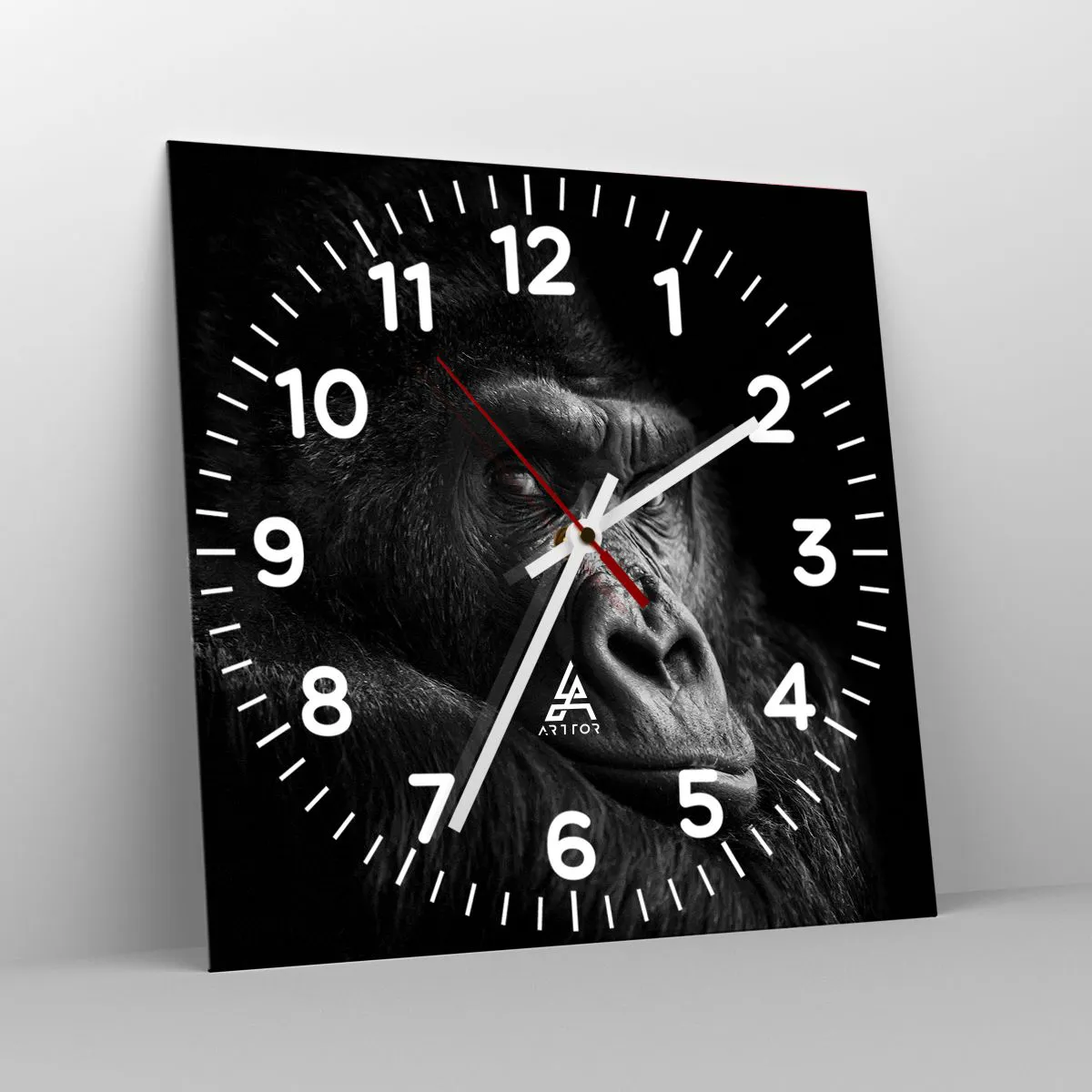 Ceas de perete - Ceas pe sticlă - Și la ce te uiți? - 40x40 cm