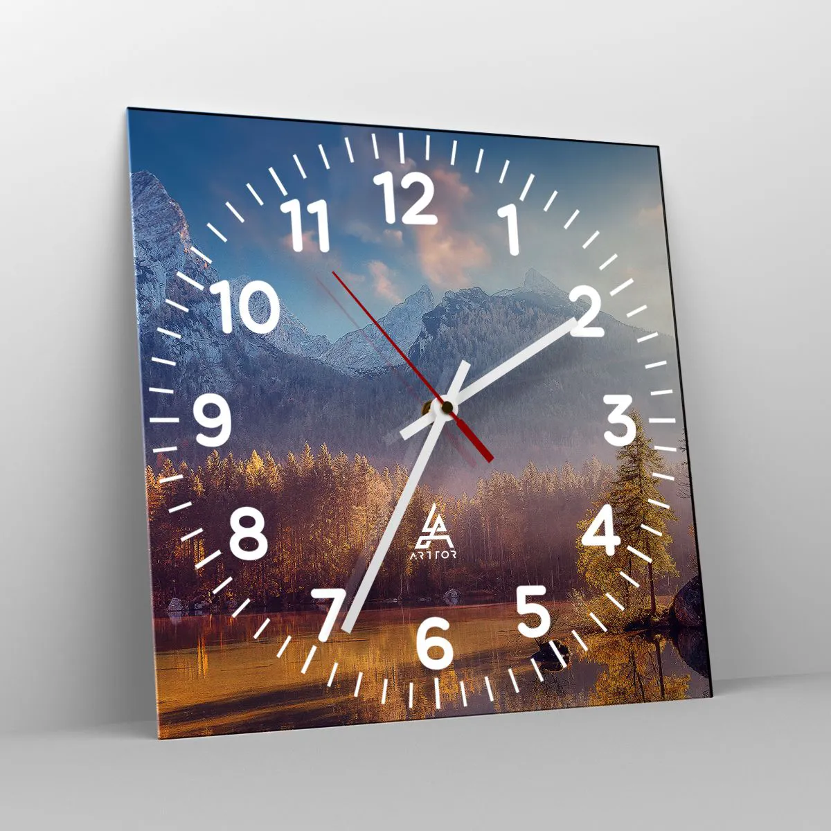 Zegar ścienny - W górach i dolinach - 40x40 cm