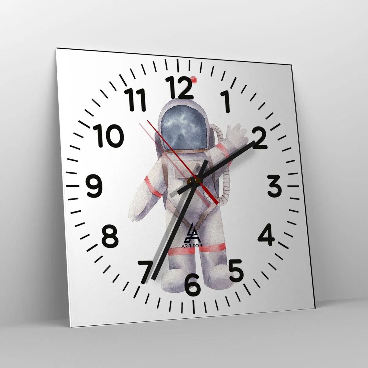 Wanduhr - Glasuhr - Bis dann! - 40x40 cm