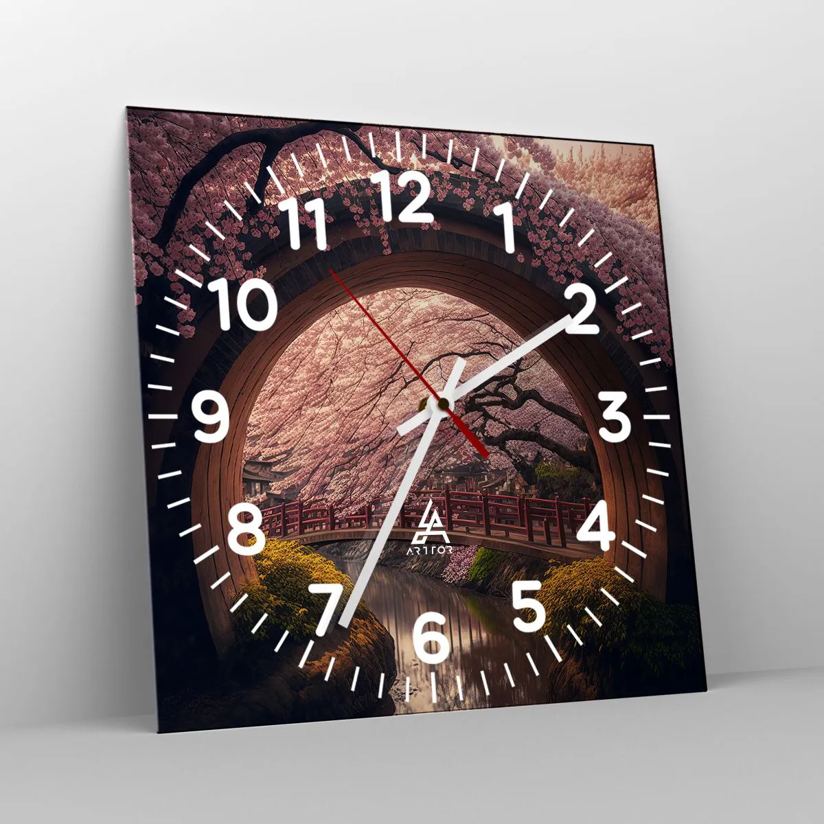 Falióra, Óra - Japán tavasz - 40x40 cm