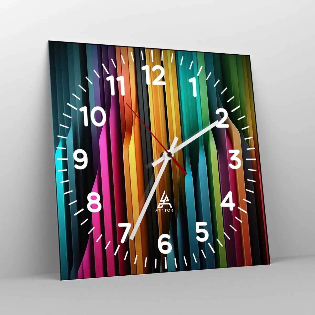 Nástenné hodiny - Svetelný organ - 40x40 cm