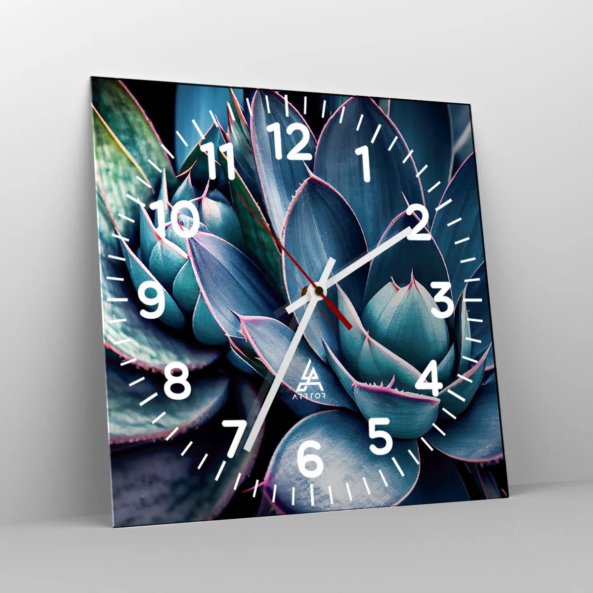 Relógio de parede - Relógio em vidro - Força vital - 40x40 cm