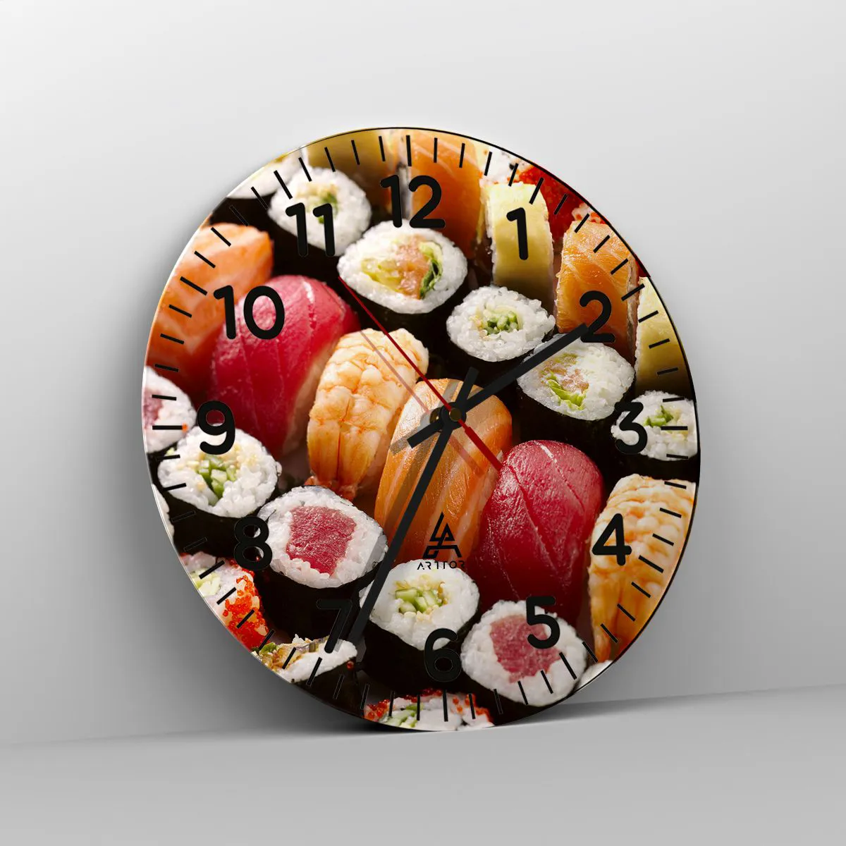 Orologio da parete - Orologio in Vetro - Colori e sapori dell'Asia - 30x30 cm