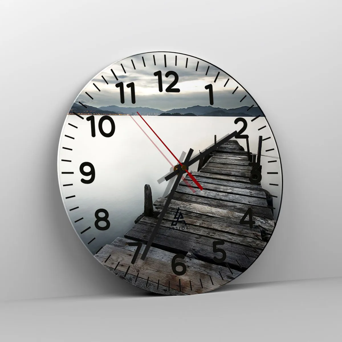 Horloge murale - Pendule murale - Immergez-vous dans la paix - 30x30 cm