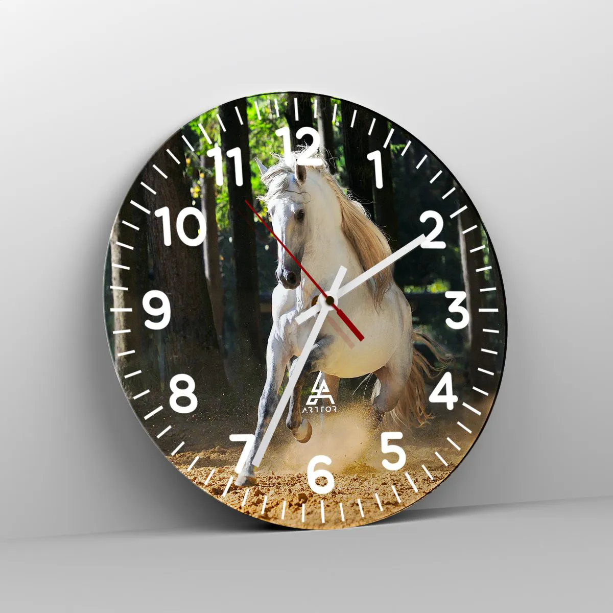 Wanduhr - Glasuhr - Wie aus einem Fantasy-Roman - 30x30 cm