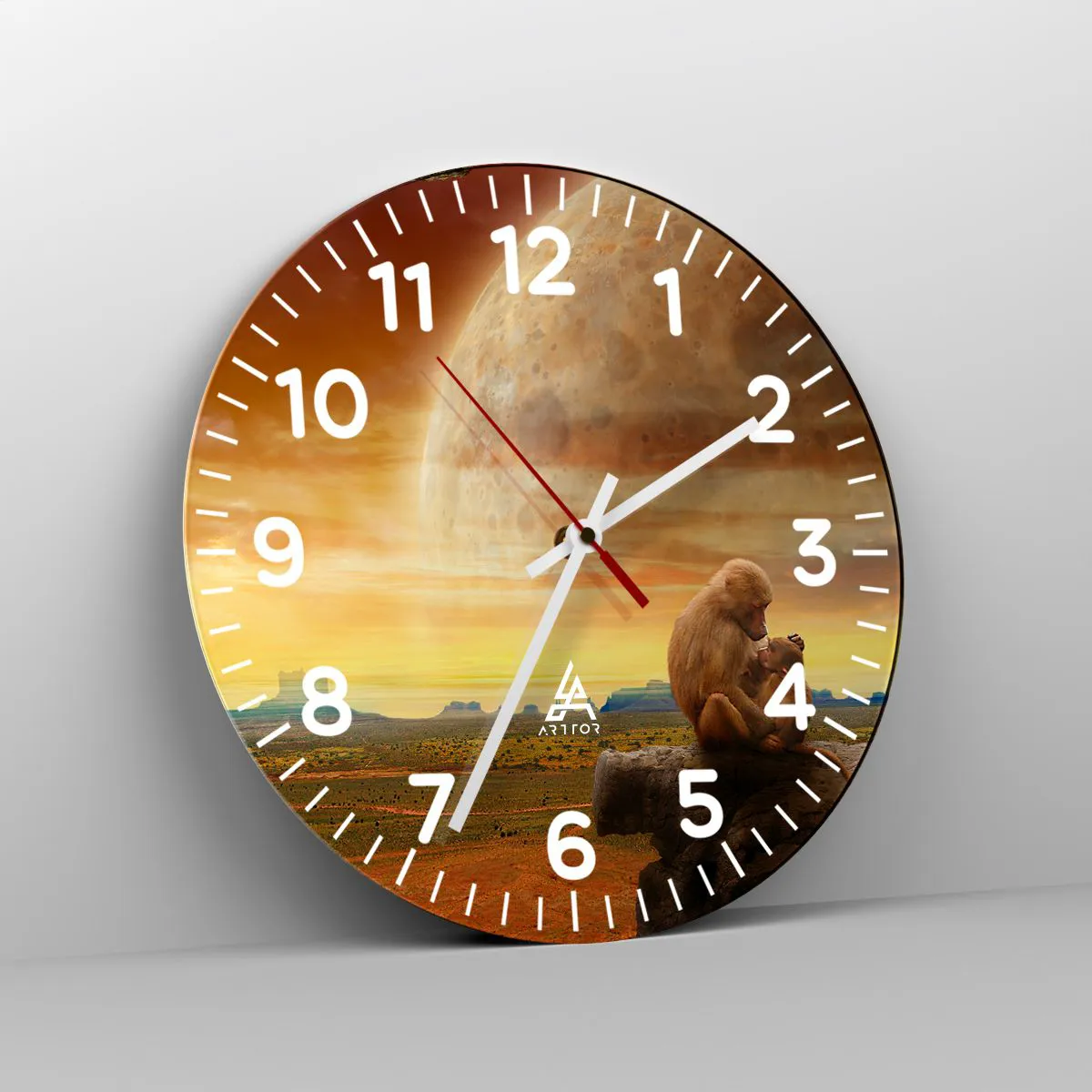 Wandklok - Klok - De liefde is overal hetzelfde - 30x30 cm