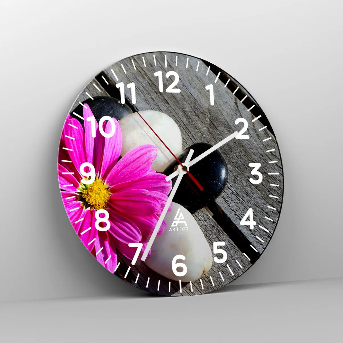 Ceas de perete - Ceas pe sticlă - Odihnă pe dig - 30x30 cm