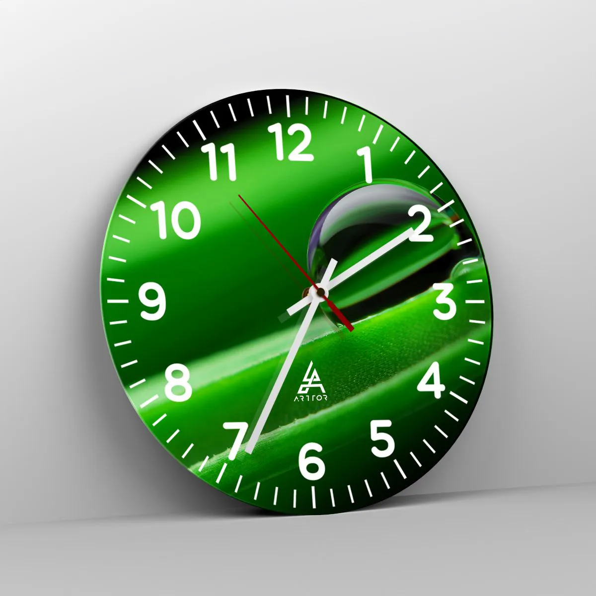 Wall clock - Clock on glass - Life from a Close-Up - 30x30 cm