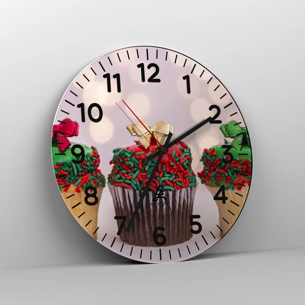 Zegar ścienny - Słodyczy po kokardę - 30x30 cm