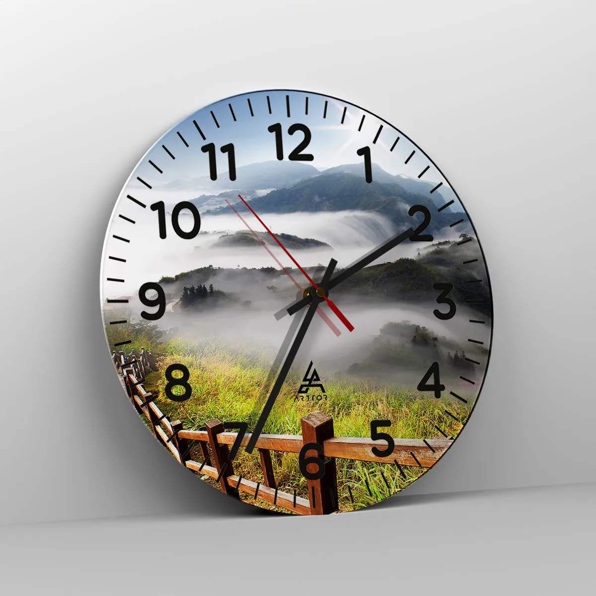 Vægur, Uret - Vævet mod blænding og tåge - 30x30 cm